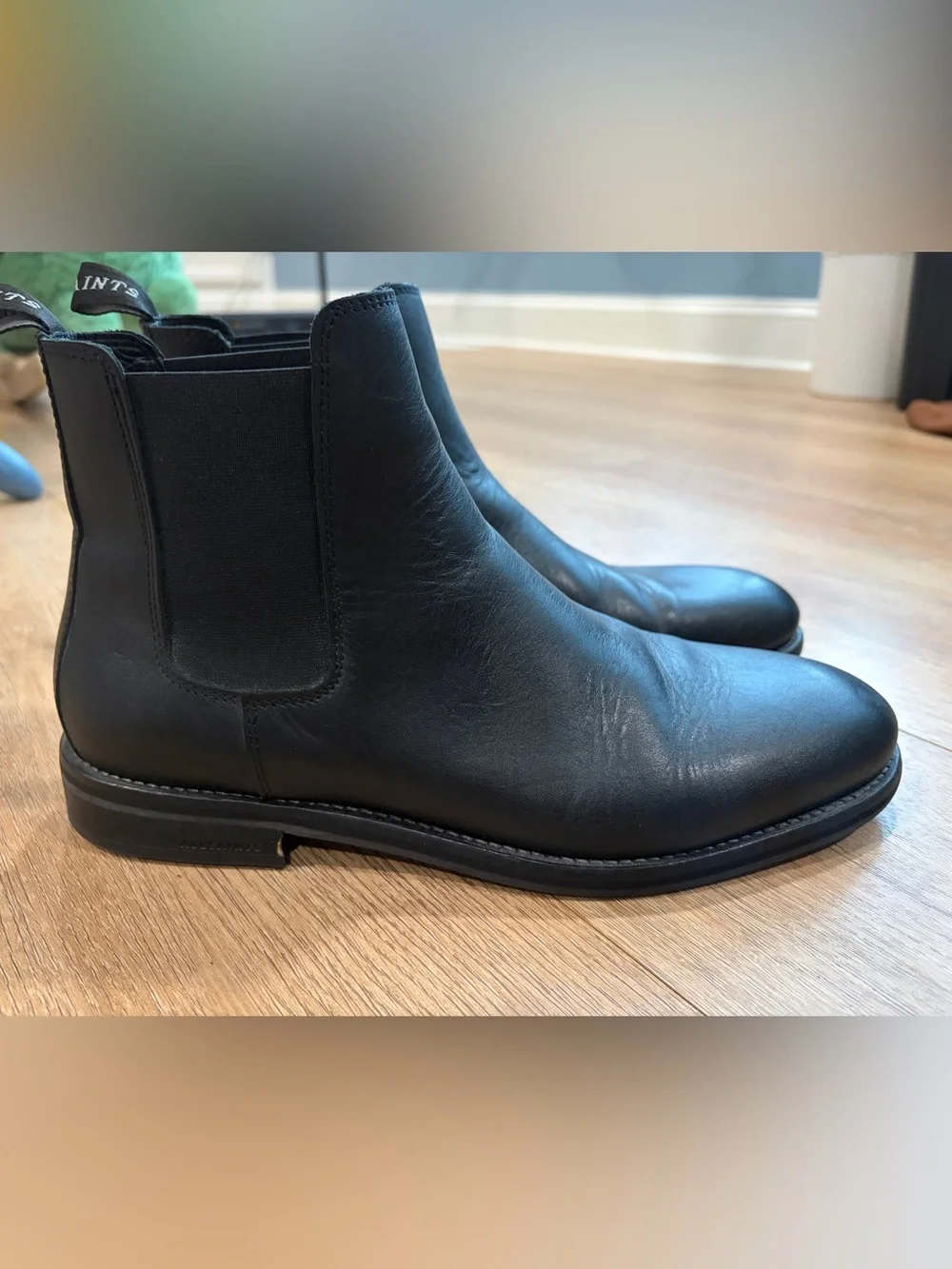 AllSaints Black Leather Chelsea Boots Men’s Size 11